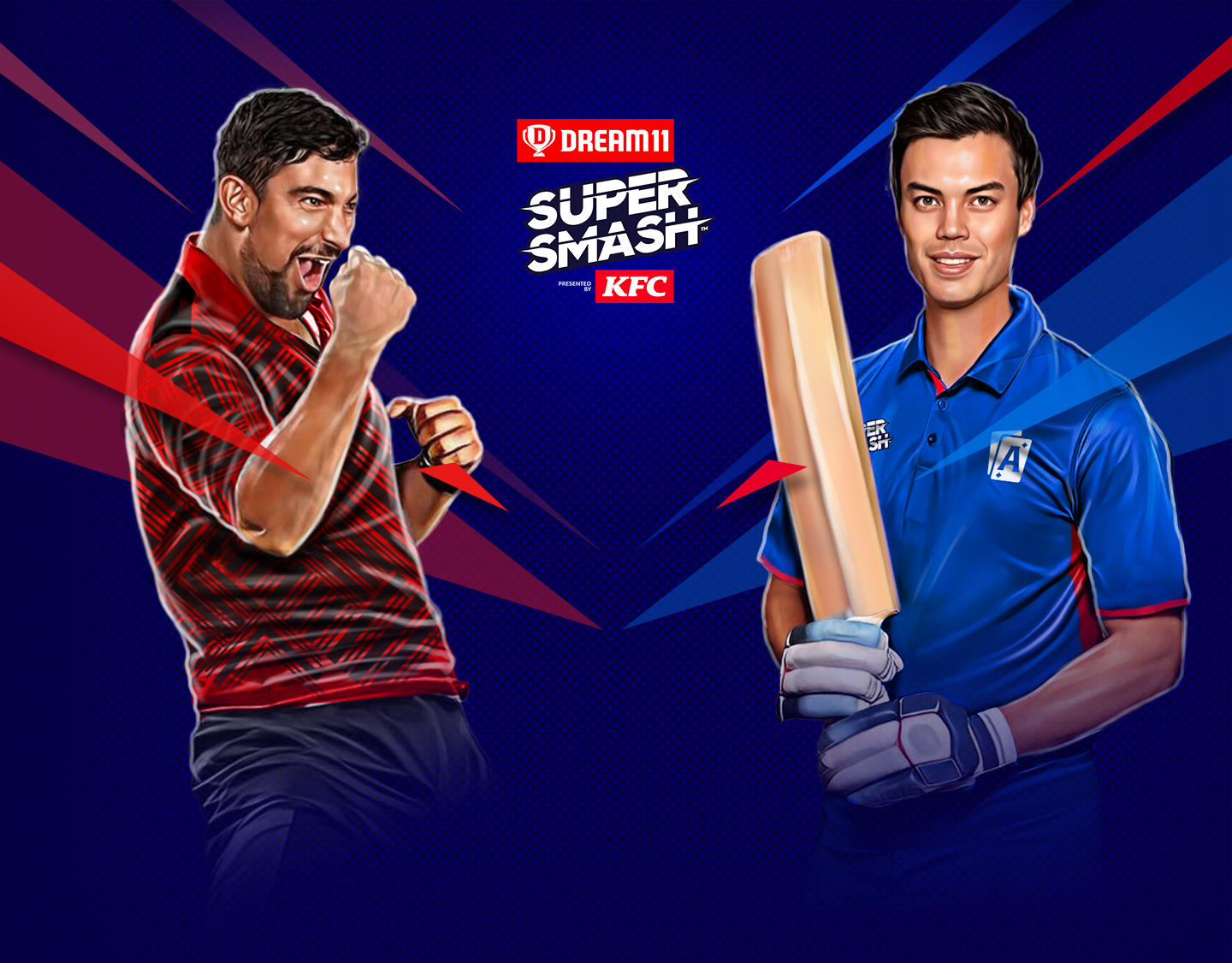 Match 16 of dream11 super smash, 2023-24: canterbury vs auckland aces banner