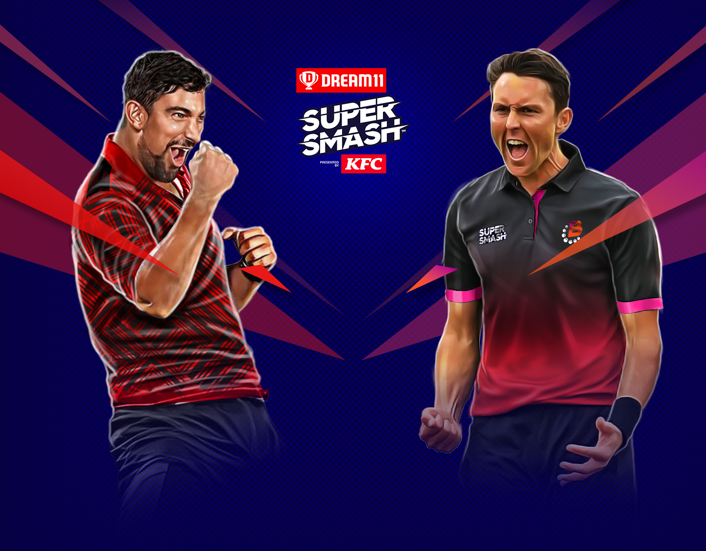 Match 18 of dream11 super smash, 2023-24: canterbury vs northern districts banner