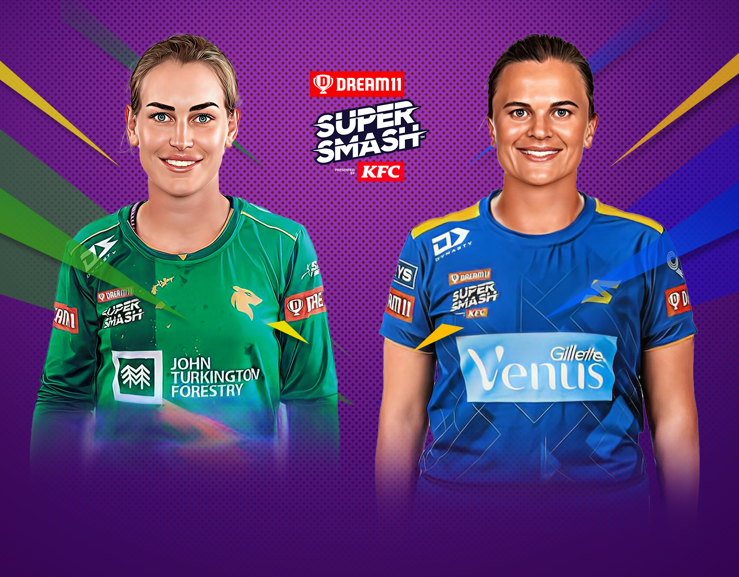 Match 19 of dream11 women's super smash, 2023-24: central hinds vs otago sparks banner
