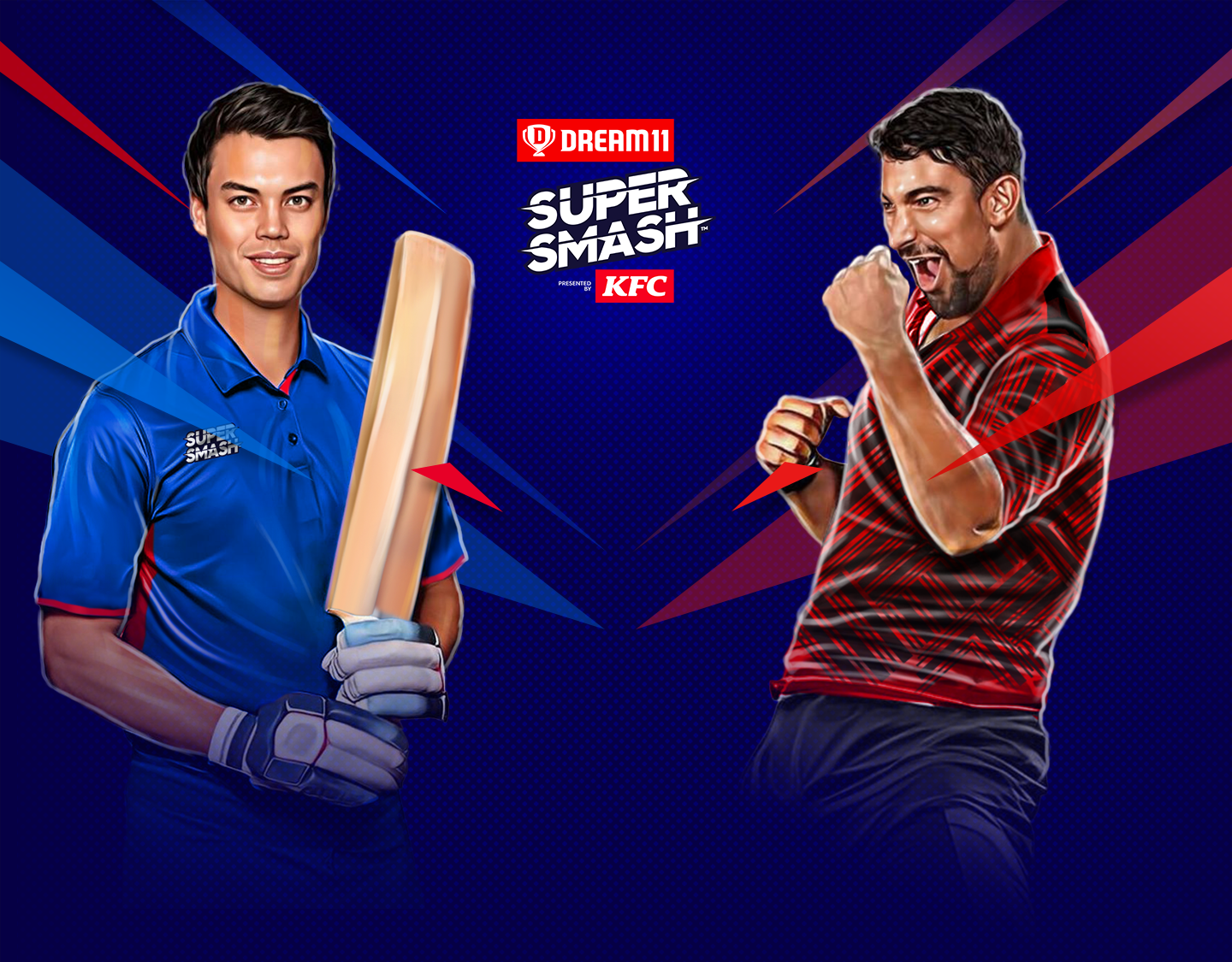 Match 1 of dream11 super smash, 2023-24: auckland aces vs canterbury banner