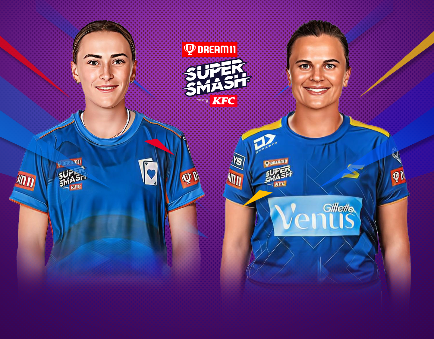 Match 23 of dream11 women's super smash, 2023-24: auckland hearts vs otago sparks banner