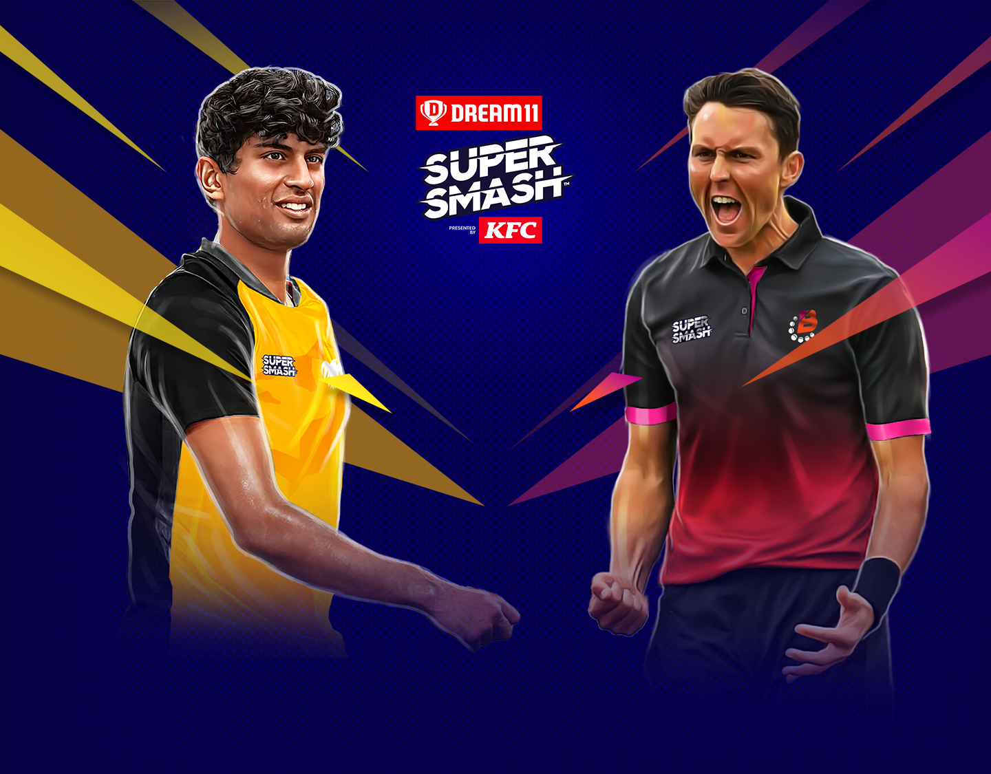 Match 24 of dream11 super smash, 2023-24: wellington firebirds vs northern districts banner