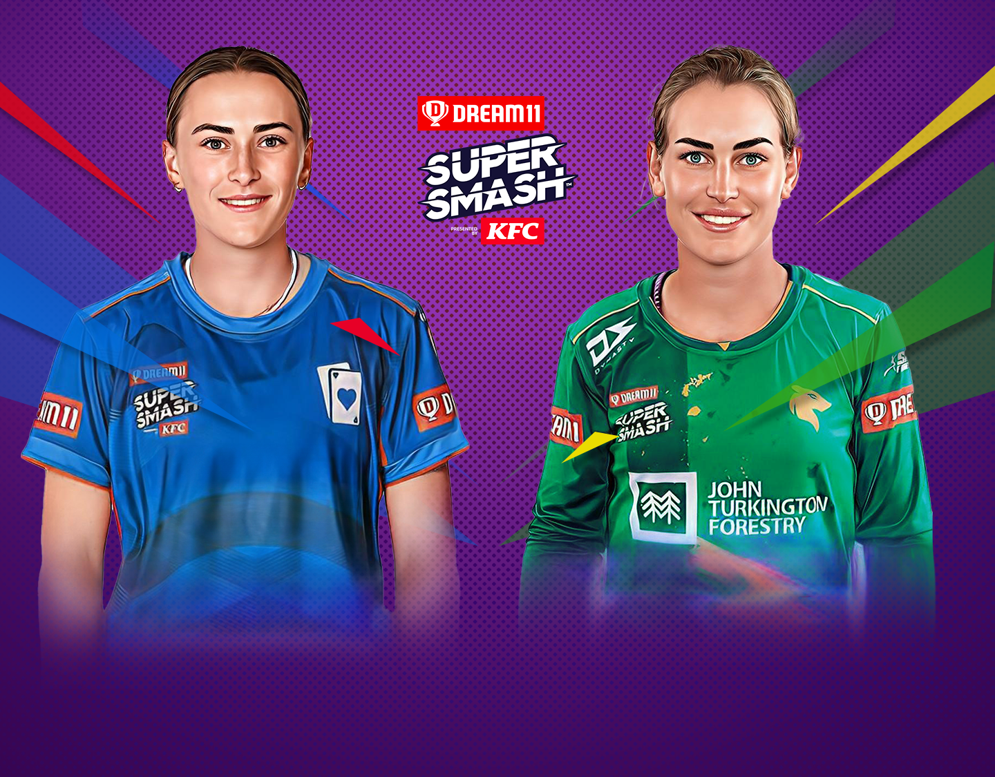 Match 25 of dream11 women's super smash, 2023-24: auckland hearts vs central hinds banner
