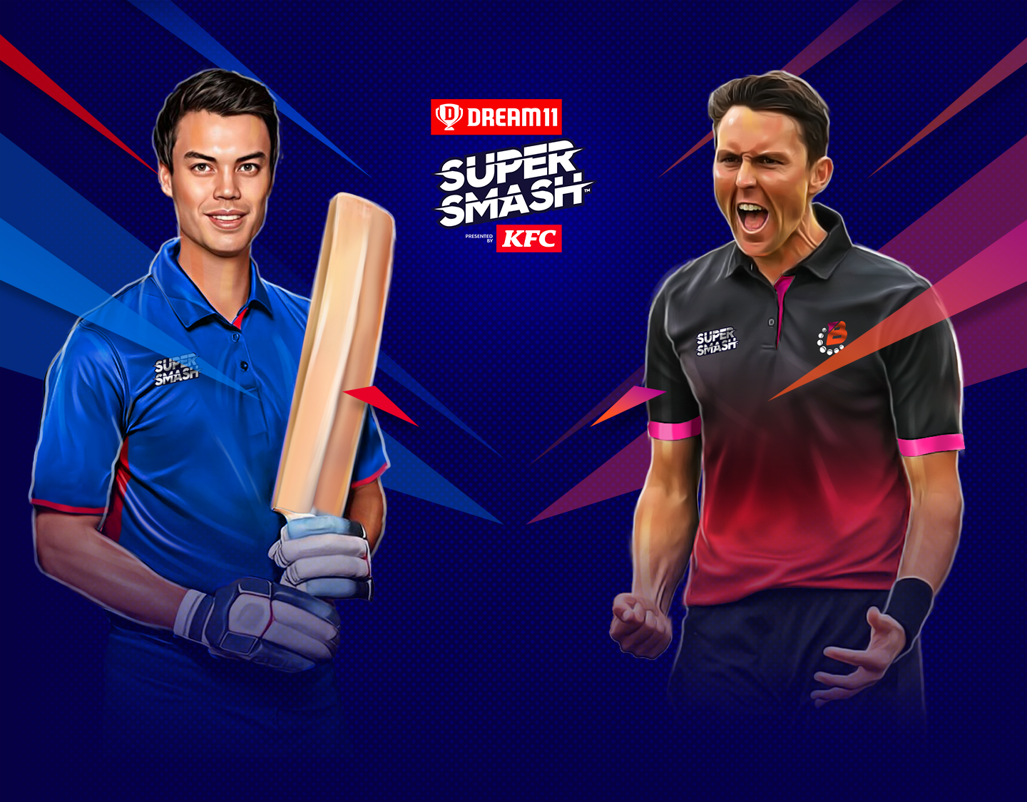 Match 28 of dream11 super smash, 2023-24: auckland aces vs northern districts banner
