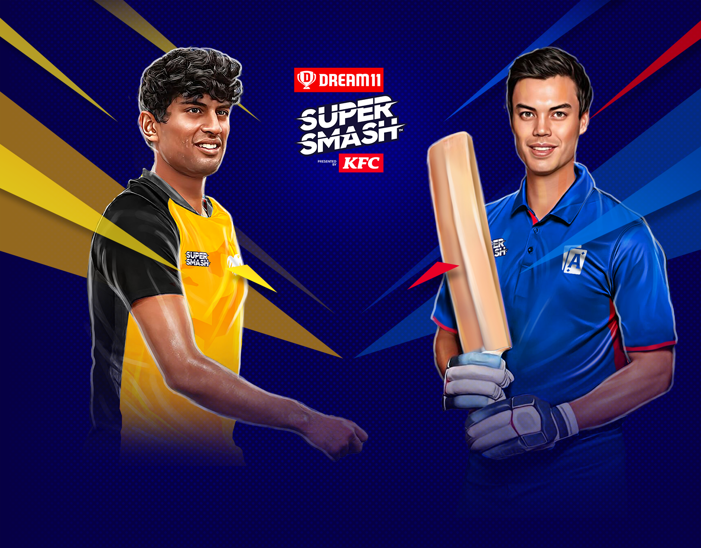 Match 4 of dream11 super smash, 2023-24: wellington firebirds vs auckland aces banner