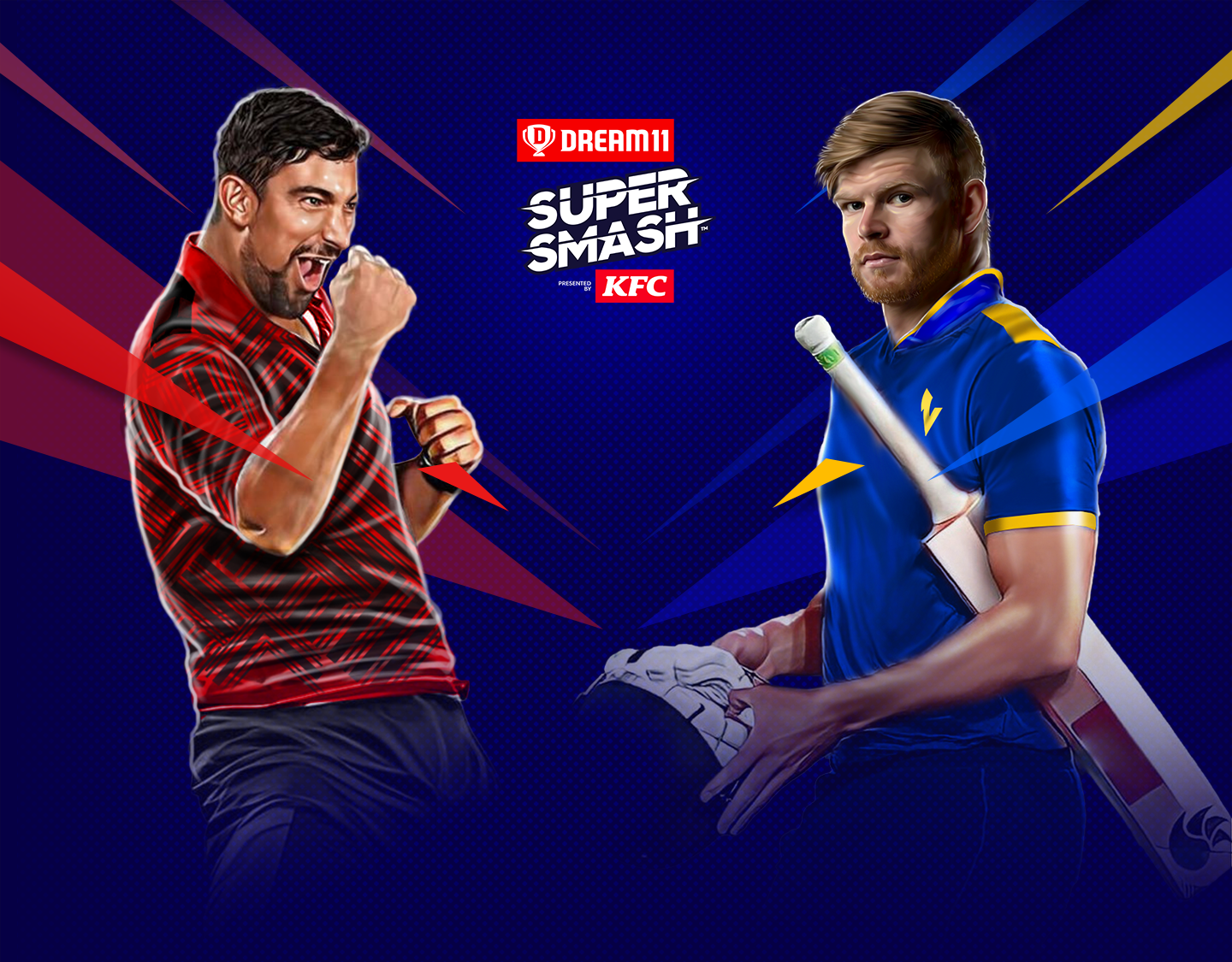 Match 5 of dream11 super smash, 2023-24: canterbury vs otago volts banner