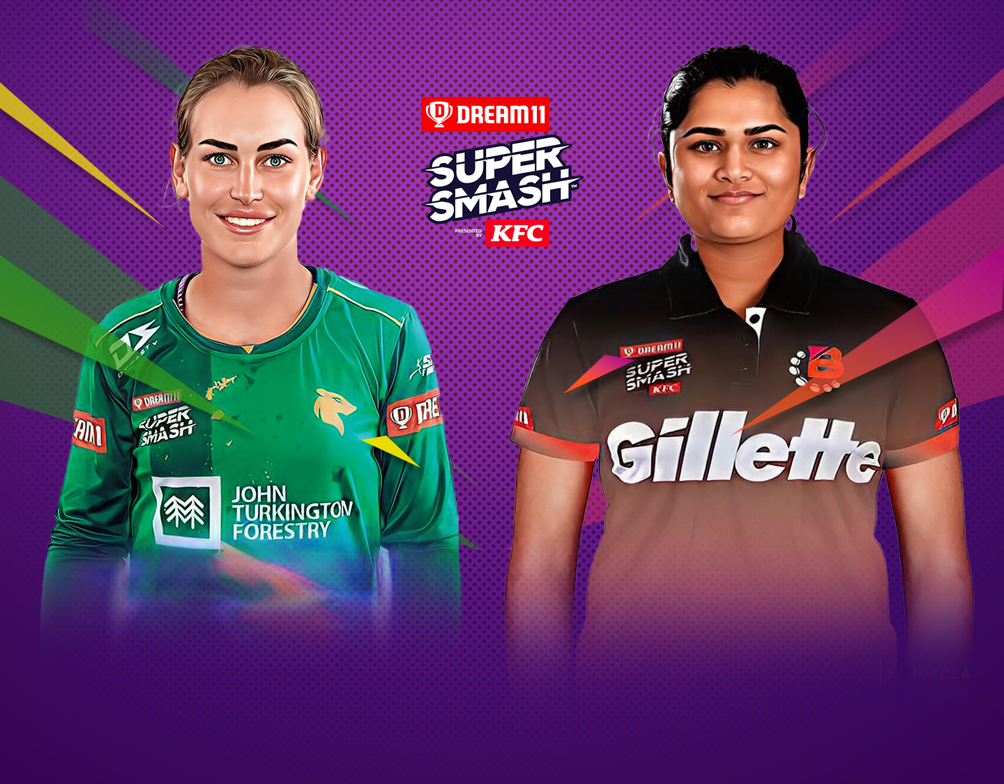 Match 6 of dream11 women's super smash, 2023-24: central hinds vs northern brave women banner