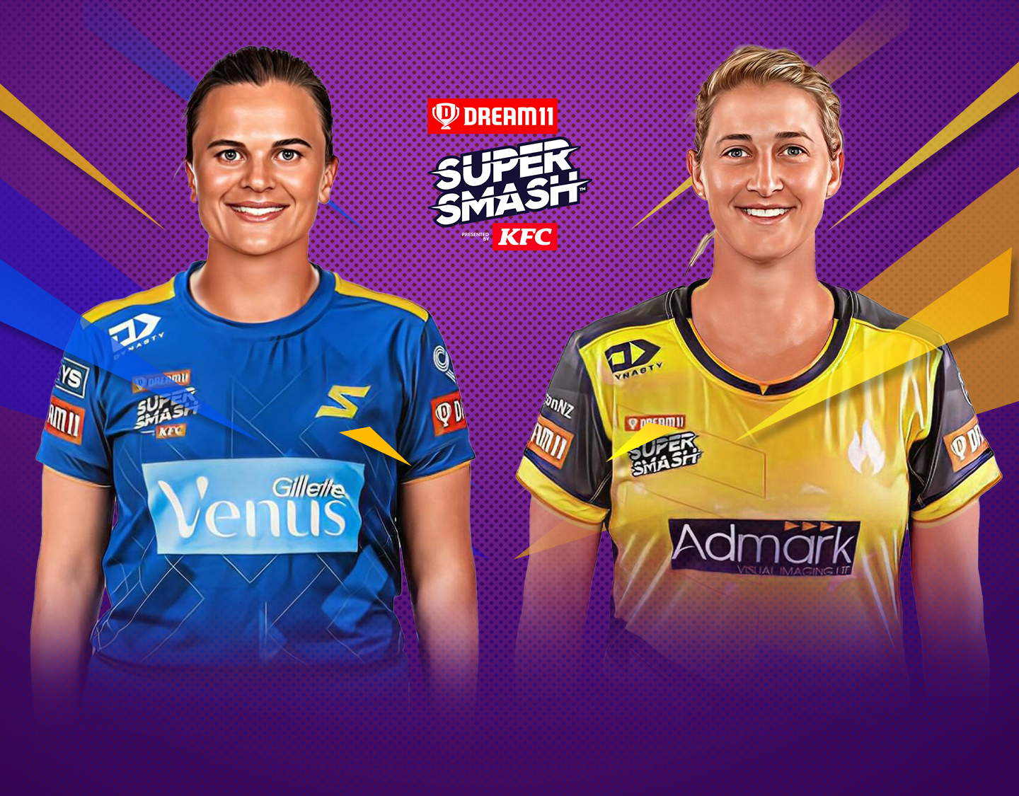 Match 7 of dream11 women's super smash, 2023-24: otago sparks vs wellington blaze banner