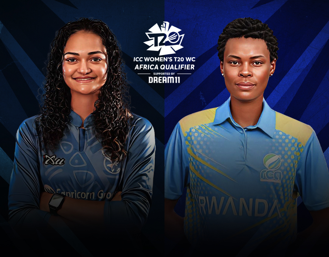 Match 11 of icc women's t20 world cup africa qualifier, 2023: namibia women vs rwanda women banner