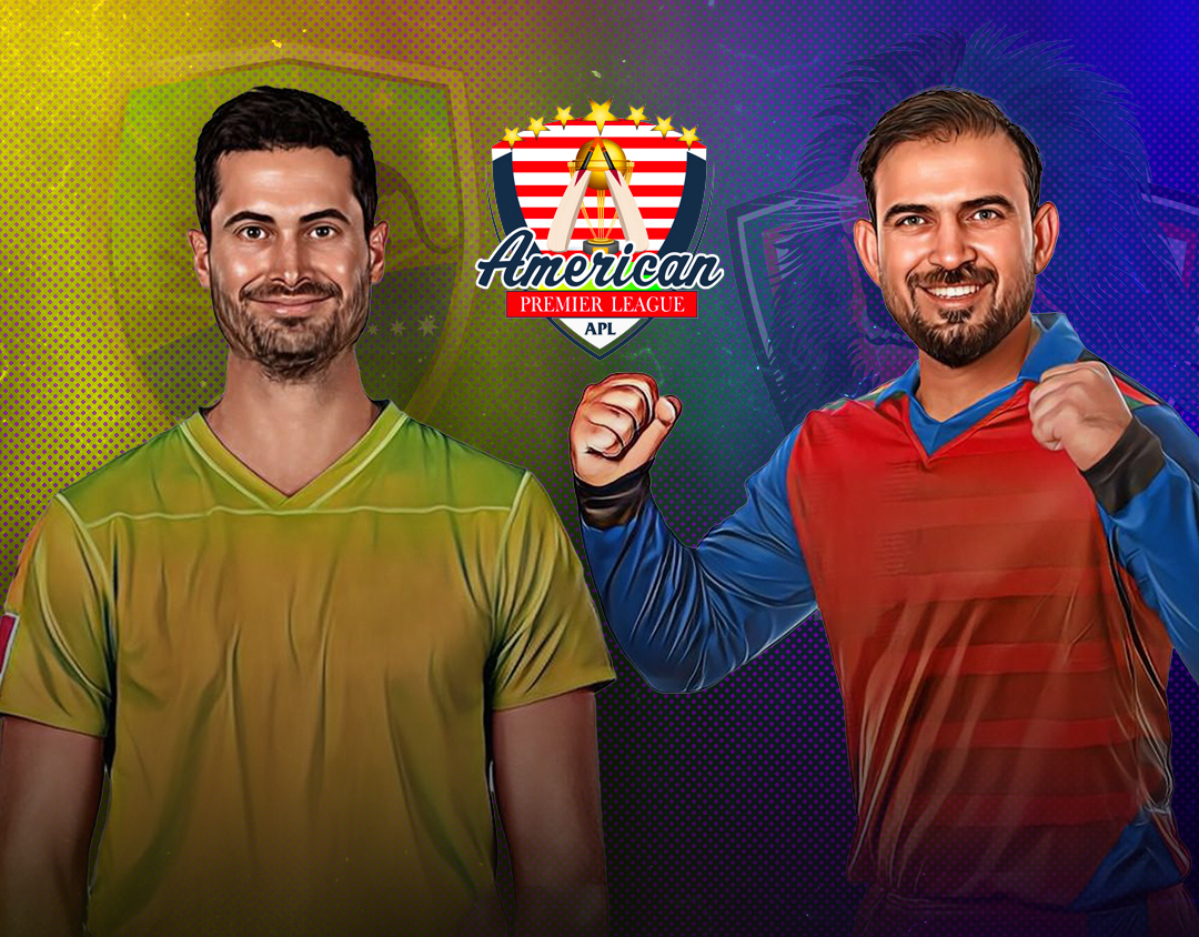 Match 21 of american premier league, 2023: premium aussies vs premium afghans banner