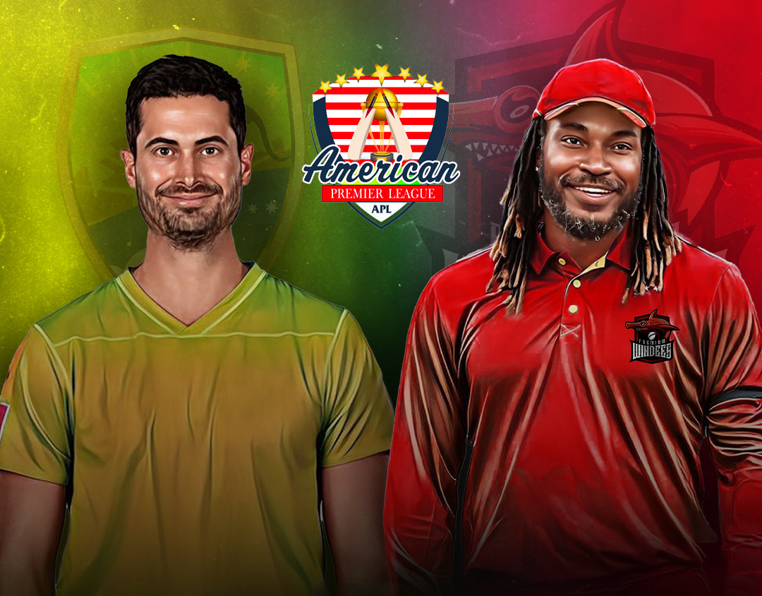 Match 5 of american premier league, 2023: premium aussies vs premium windees banner