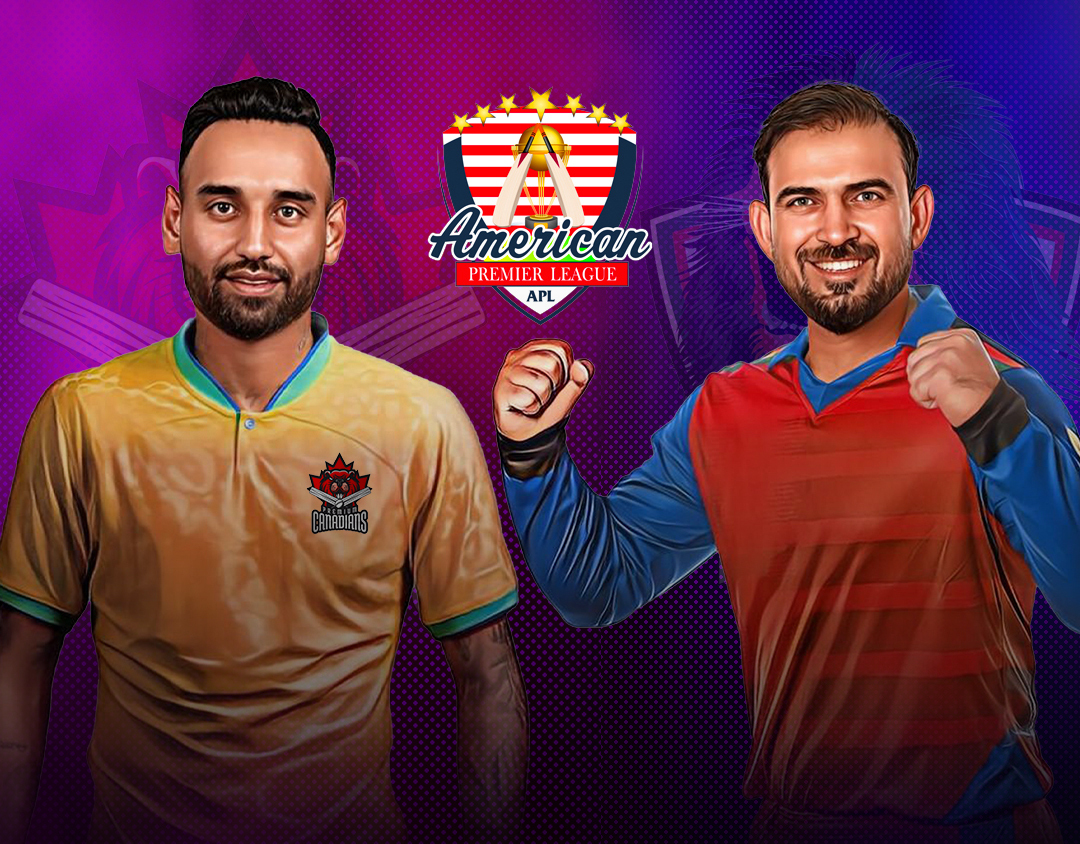 Match 16 of american premier league, 2023: premium canadians vs premium afghans banner