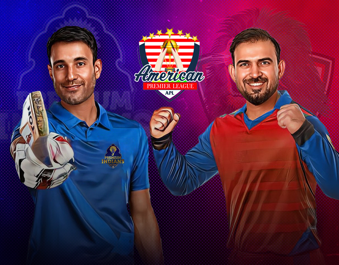 Match 4 of american premier league, 2023: premium indians vs premium afghans banner