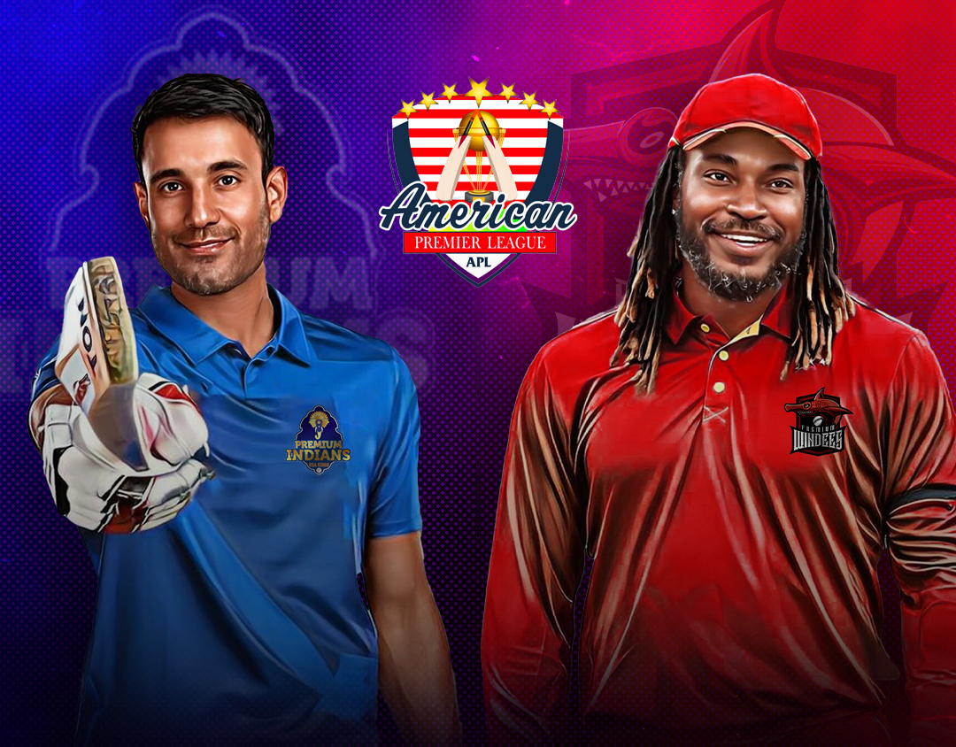 Match 2 of american premier league, 2023: premium indians vs premium windees banner