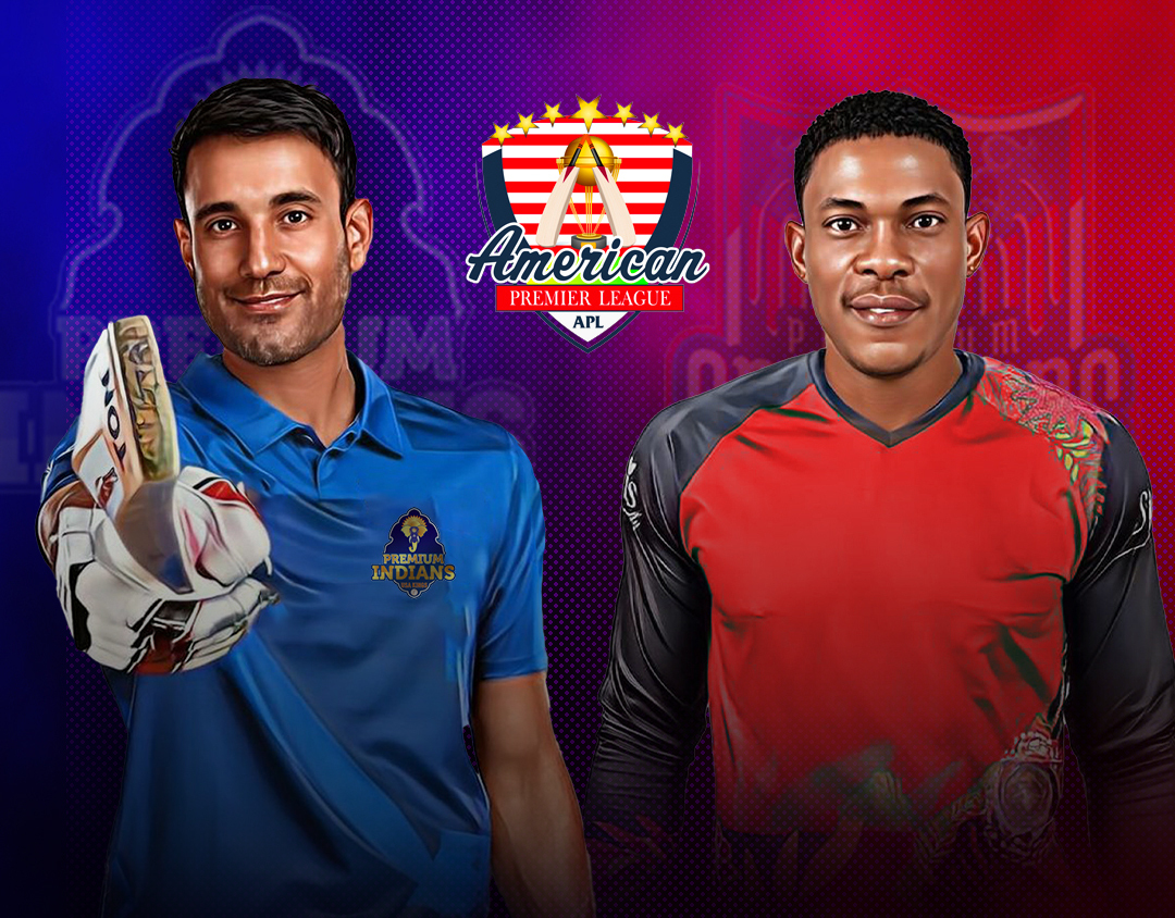 Match 19 of american premier league, 2023: premium indians vs premium americans banner
