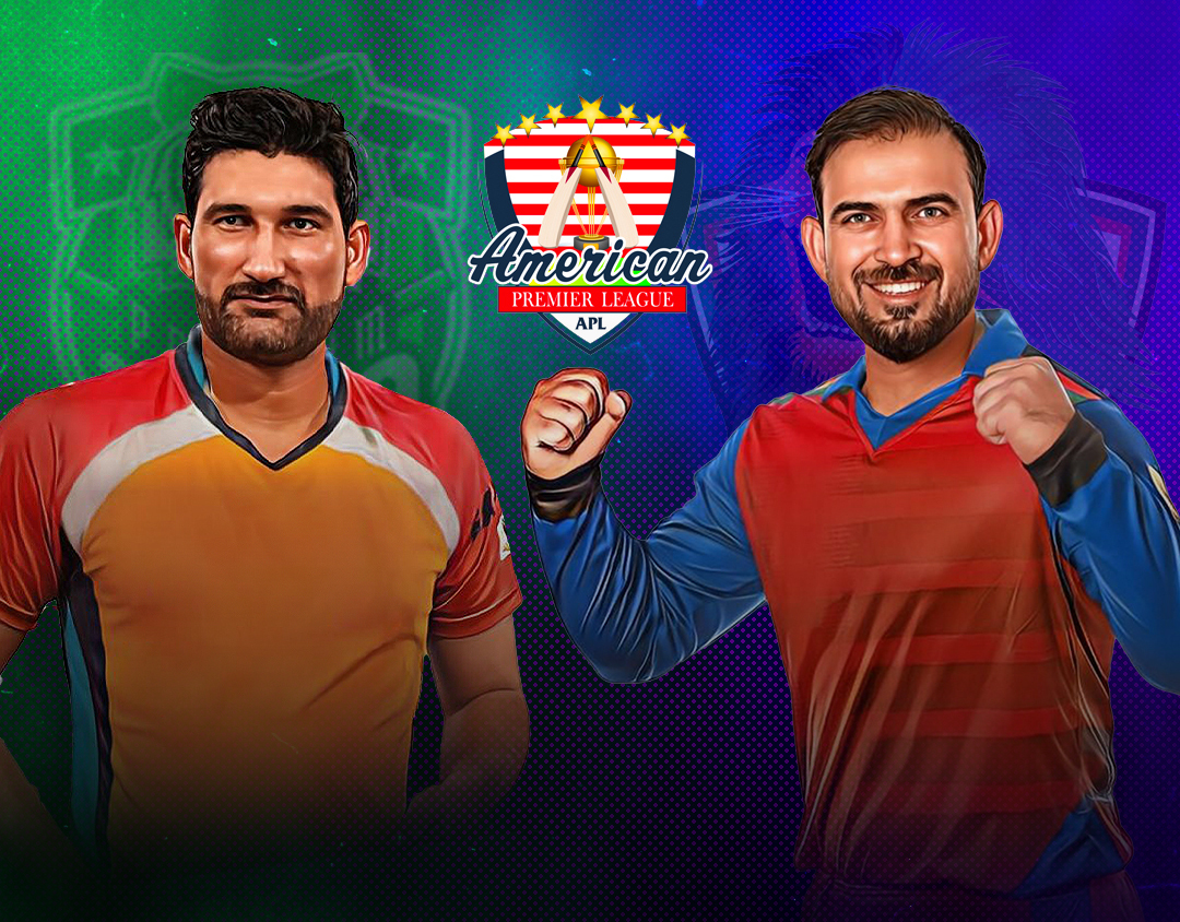 Match 6 of american premier league, 2023: premium paks vs premium afghans banner