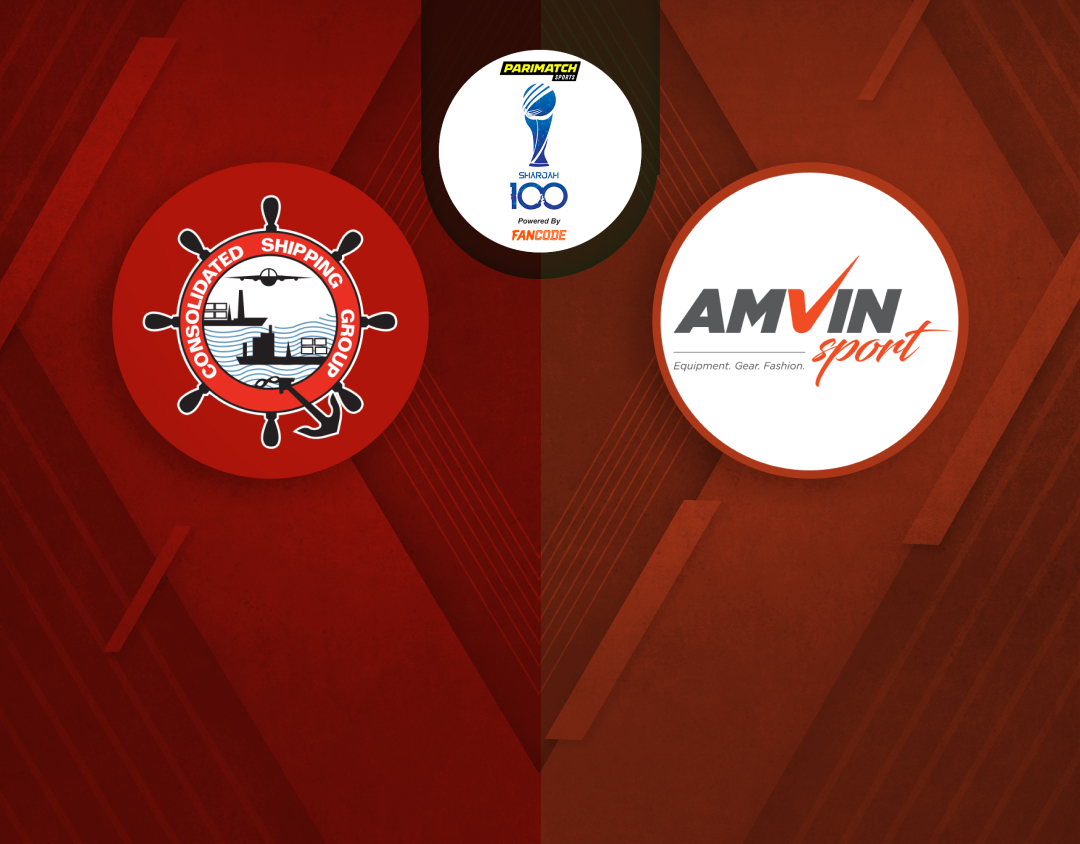 Match 2 of sharjah 100: css group vs amvin sports club banner