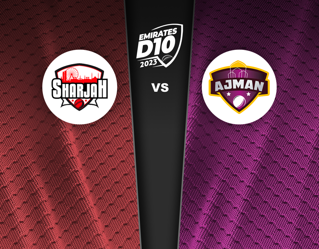 1st semi-final of emirates d10 tournament, 2023: sharjah vs ajman banner