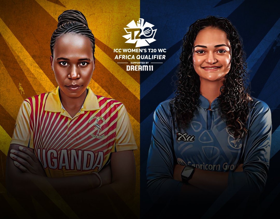 Match 8 of icc women's t20 world cup africa qualifier, 2023: uganda women vs namibia women banner