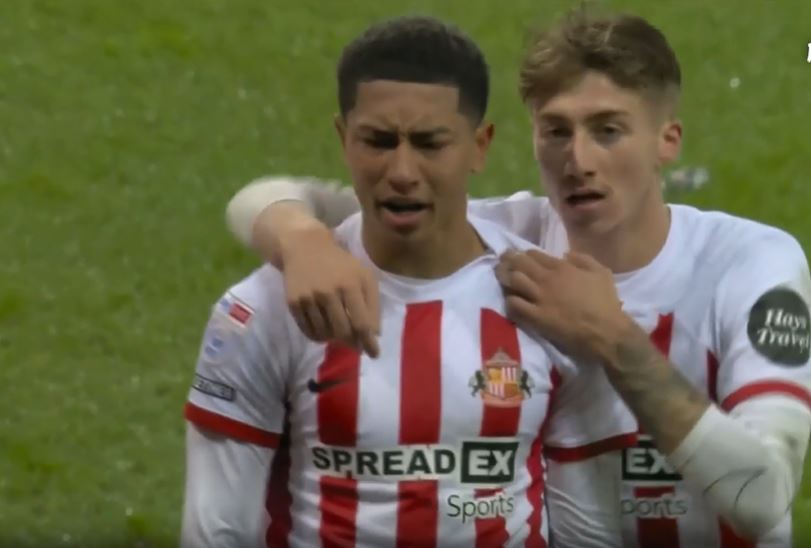 1-0! Jobe Bellingham's crucial header wins it for Sunderland