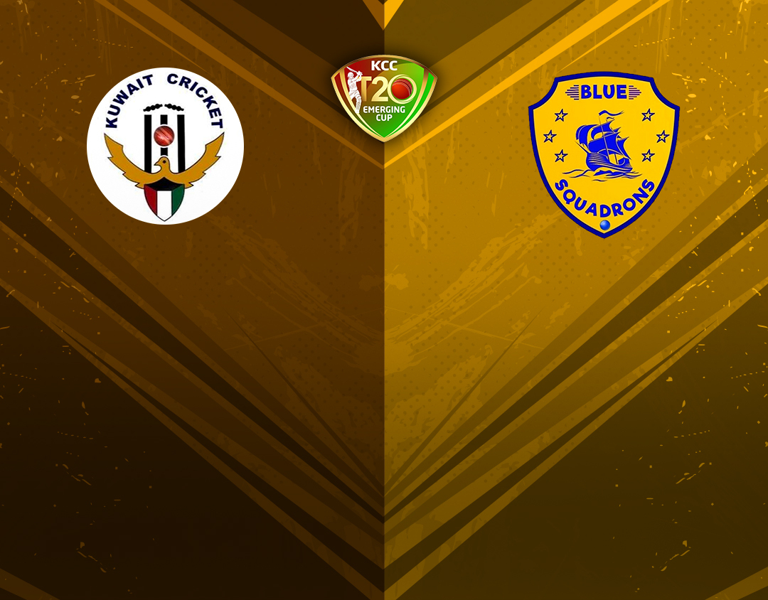 Match 29 of kcc emerging t20 league, 2023: kuwait nationals vs blue squadrons banner