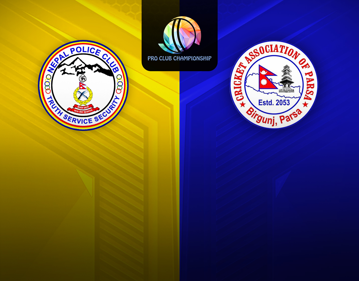 Match 12 of nepal pro club championship: nepal police club vs parsa xi banner