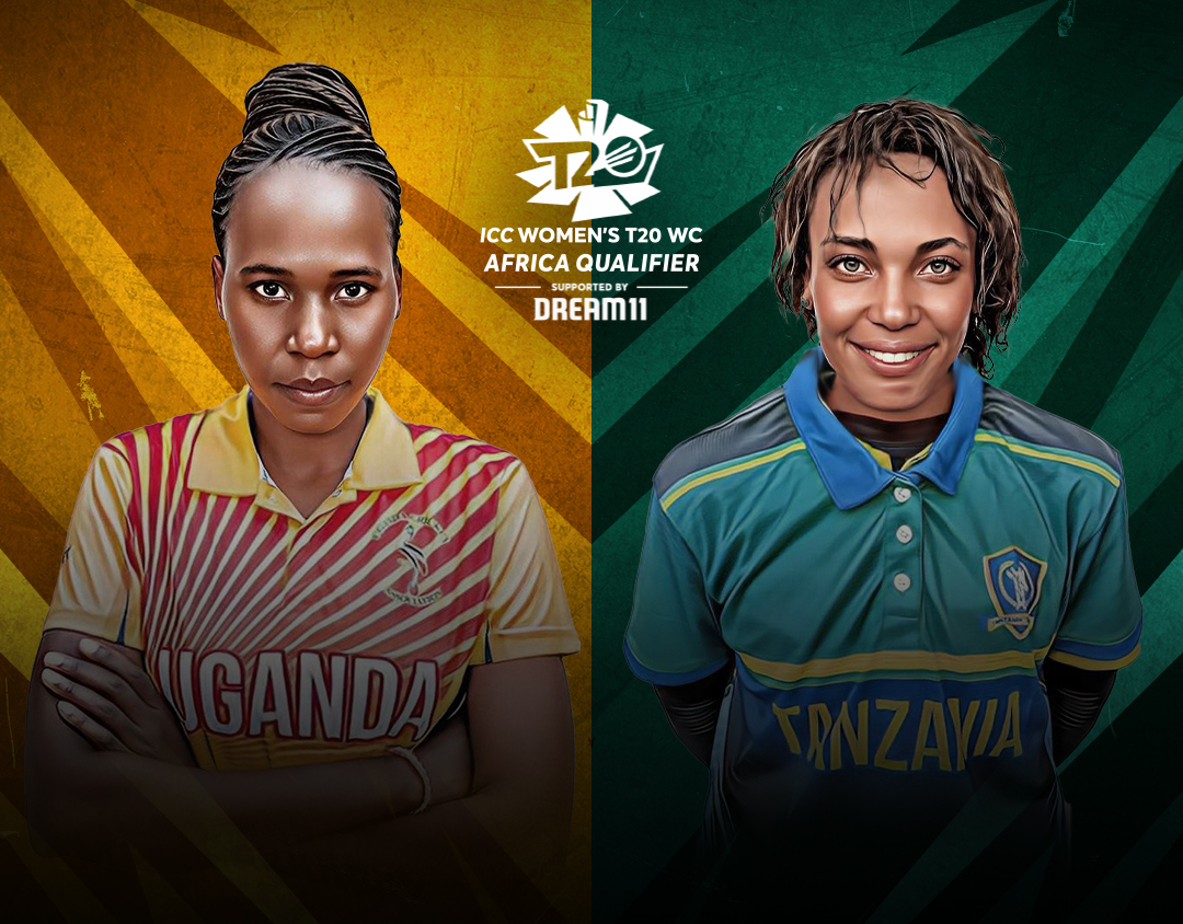 2nd semi-final of icc women's t20 world cup africa qualifier, 2023: uganda women vs tanzania women banner