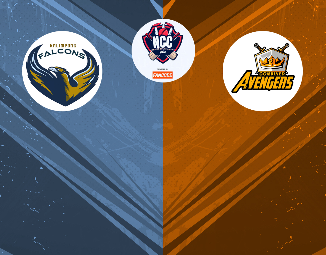 Match 12 of ncc kolkata t20 tournament, 2024: kalimpong falcons vs combined avengers banner