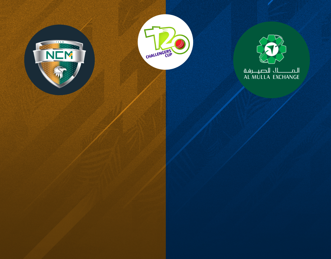 Match 12 of kcc t20 challengers cup, 2024: noor cm academy vs al mulla exchange - b banner