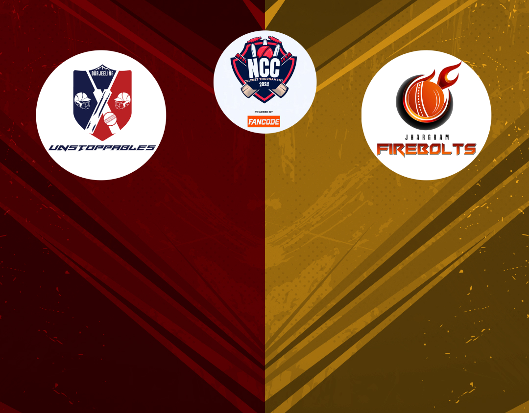 Match 13 of ncc kolkata t20 tournament, 2024: darjeeling unstoppables vs jhargram firebolts banner