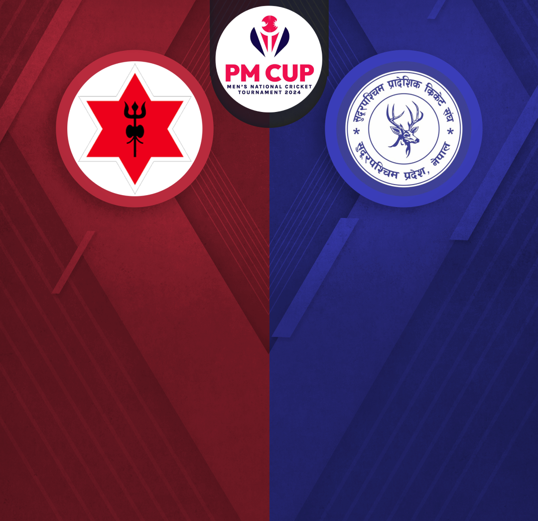 Match 37 of pm cup men's national cricket tournament 2024: tribhuwan army club vs sudur pashchim province banner