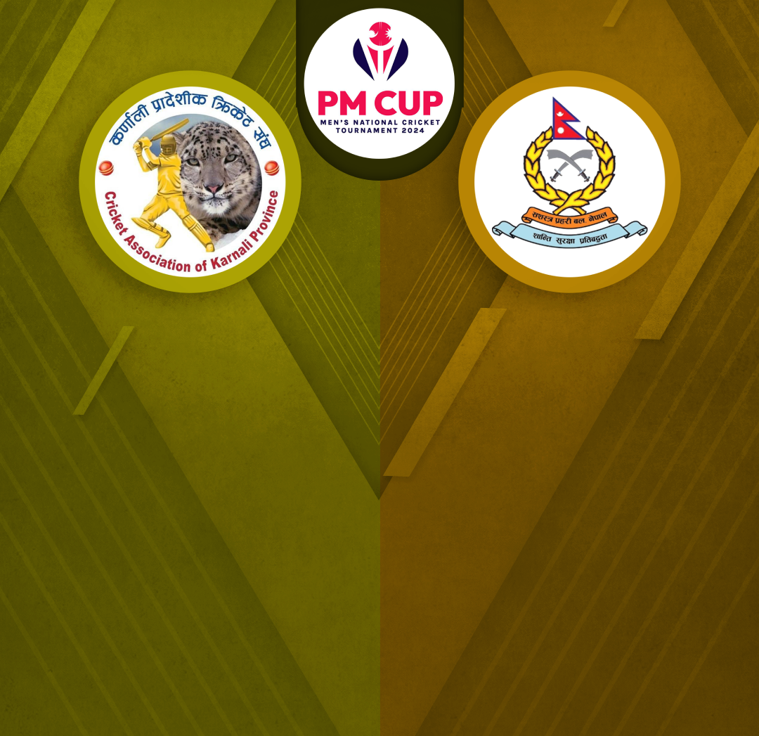 Match 41 of pm cup men's national cricket tournament 2024: karnali province vs nepal a.P.F. Club banner