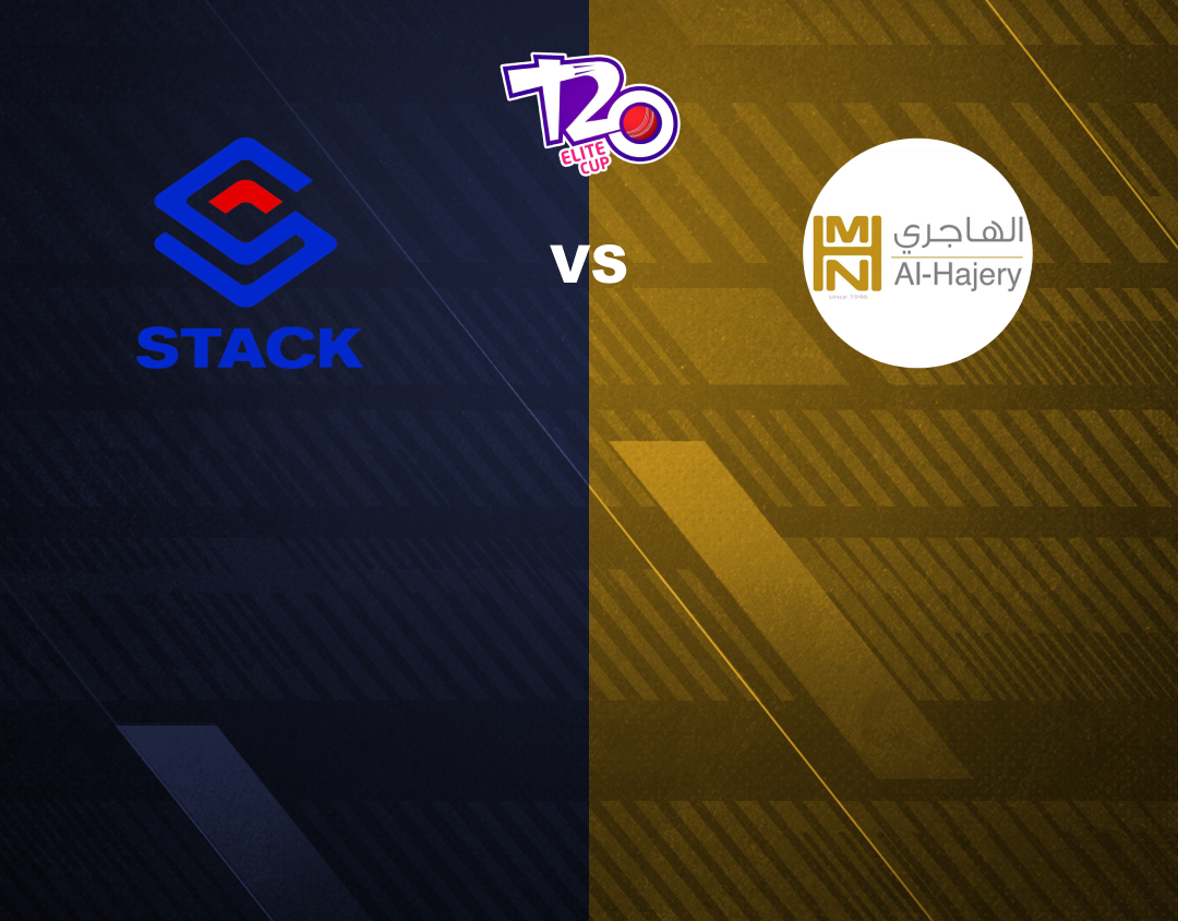 Match 15 of kuwait t20 elite cup 2nd edition, 2024: stack cc vs al hajery team xi banner