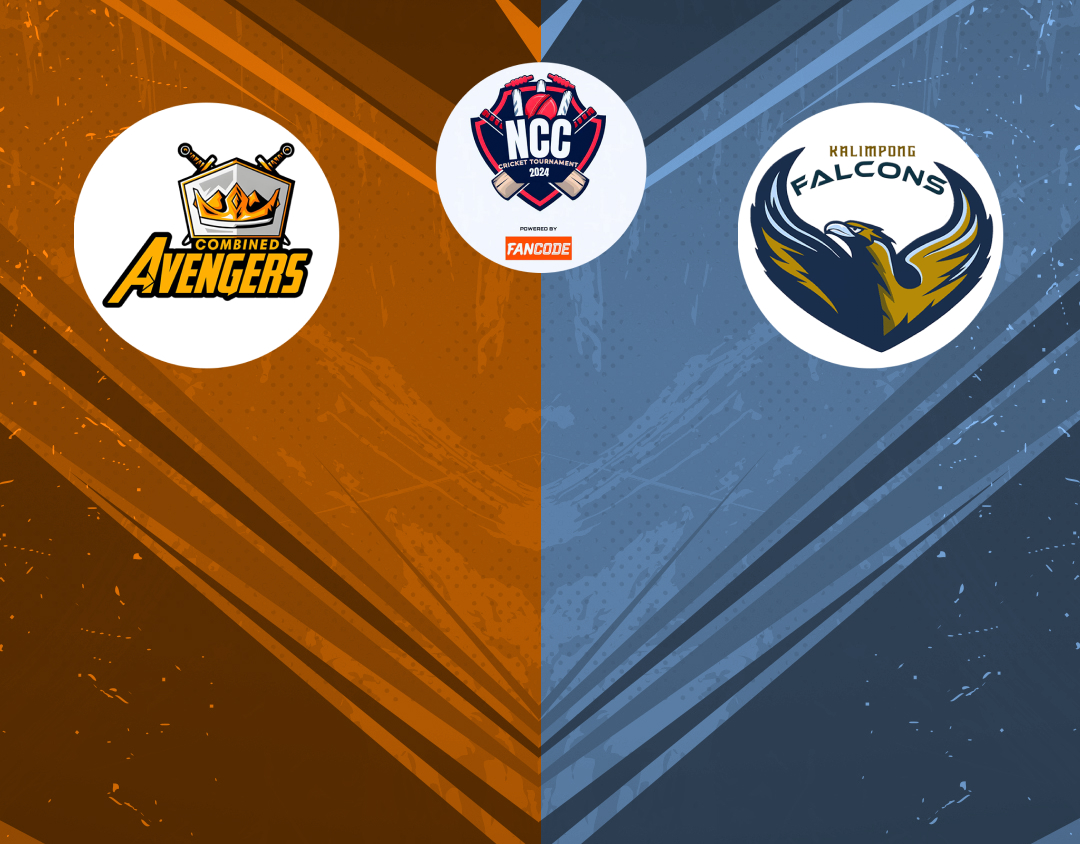 Match 18 of ncc kolkata t20 tournament, 2024: combined avengers vs kalimpong falcons banner
