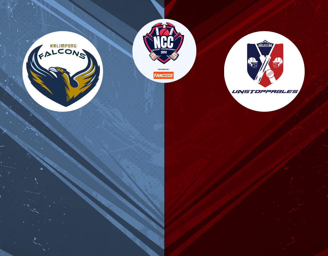 Match 1 of ncc kolkata t20 tournament, 2024: kalimpong falcons vs darjeeling unstoppables banner