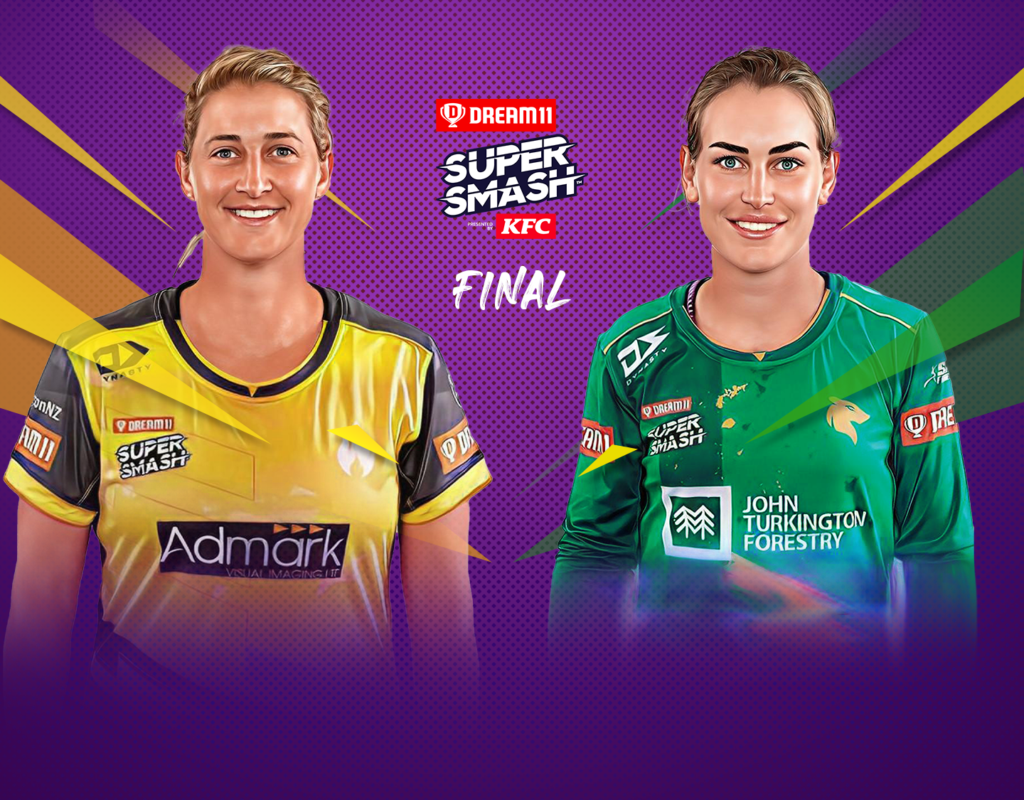 Final of dream11 women's super smash, 2023-24: wellington blaze vs central hinds banner