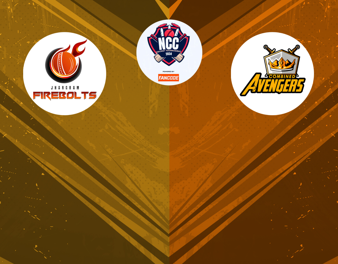 Match 4 of ncc kolkata t20 tournament, 2024: jhargram firebolts vs combined avengers banner