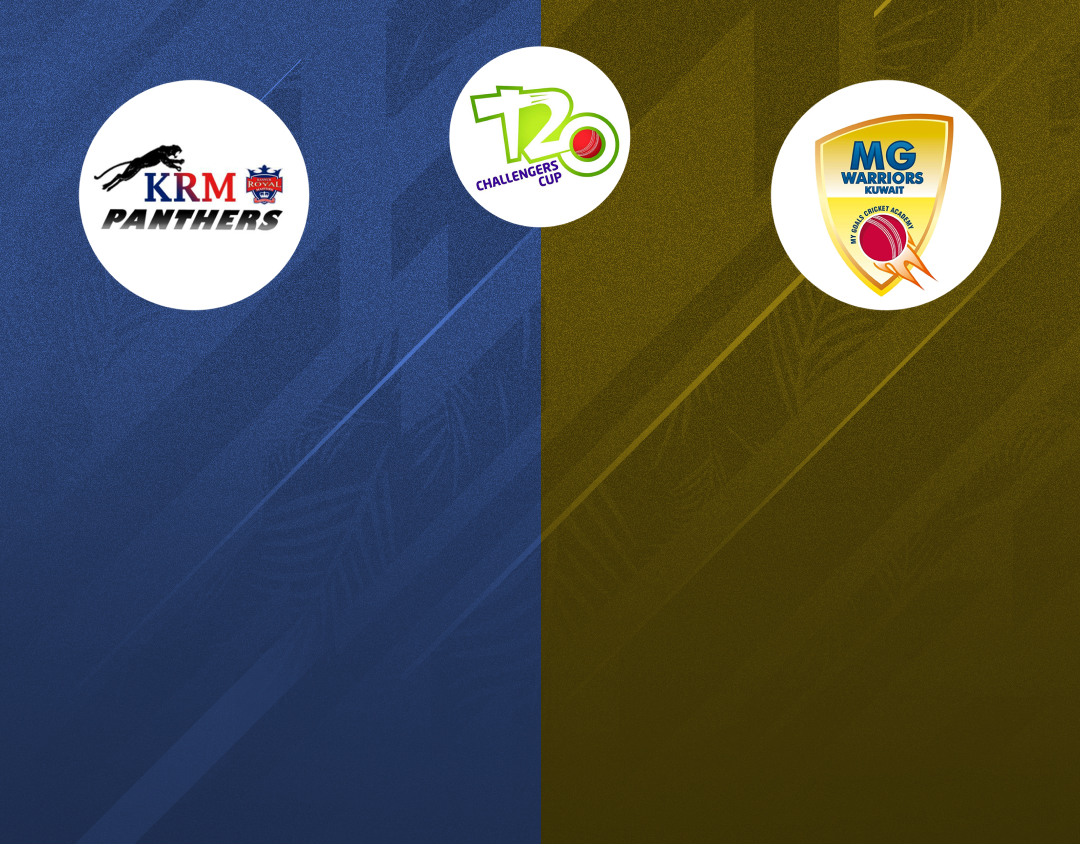 Match 4 of kcc t20 challengers cup, 2024: krm panthers vs mg warriors banner