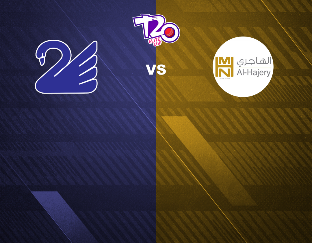 Eliminator of kuwait t20 elite cup 2nd edition, 2024: al hajery team xi vs kuwait swedish banner