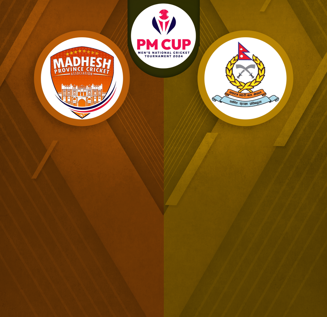 Match 14 of pm cup men's national cricket tournament 2024: madhesh province vs nepal a.P.F. Club banner
