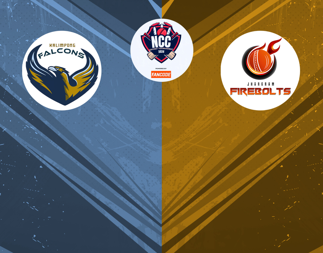 Match 7 of ncc kolkata t20 tournament, 2024: kalimpong falcons vs jhargram firebolts banner