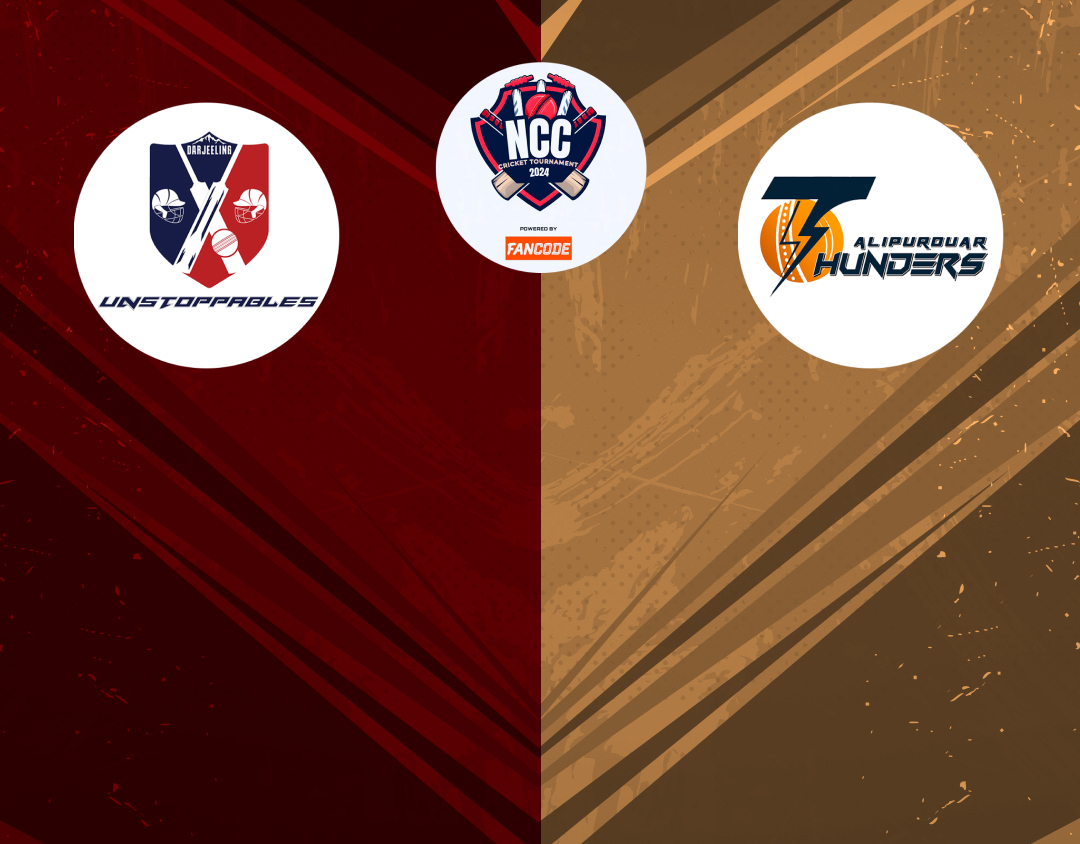 Match 8 of ncc kolkata t20 tournament, 2024: darjeeling unstoppables vs alipurduar thunders banner