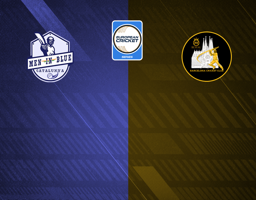 Match 47 of ecs spain, 2024: men in blue vs royal barcelona banner