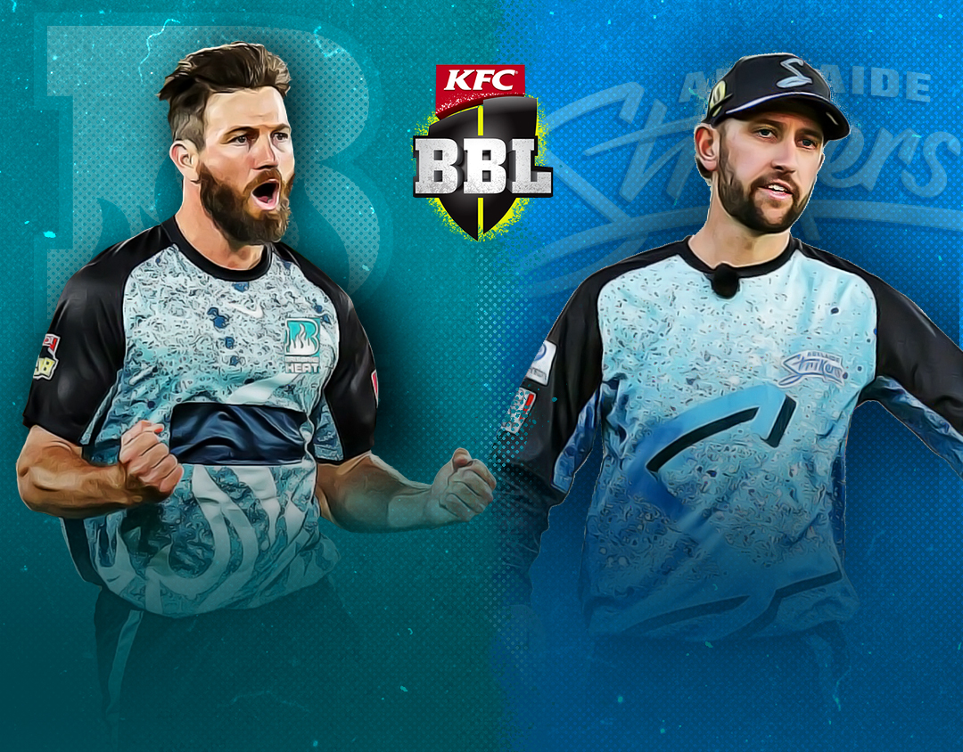 Challenger of big bash league, 2023-24: brisbane heat vs adelaide strikers banner