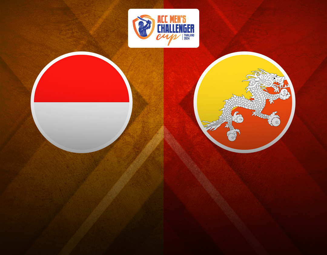 Match 5 of acc men's t20i challenger cup, 2024: indonesia vs bhutan banner