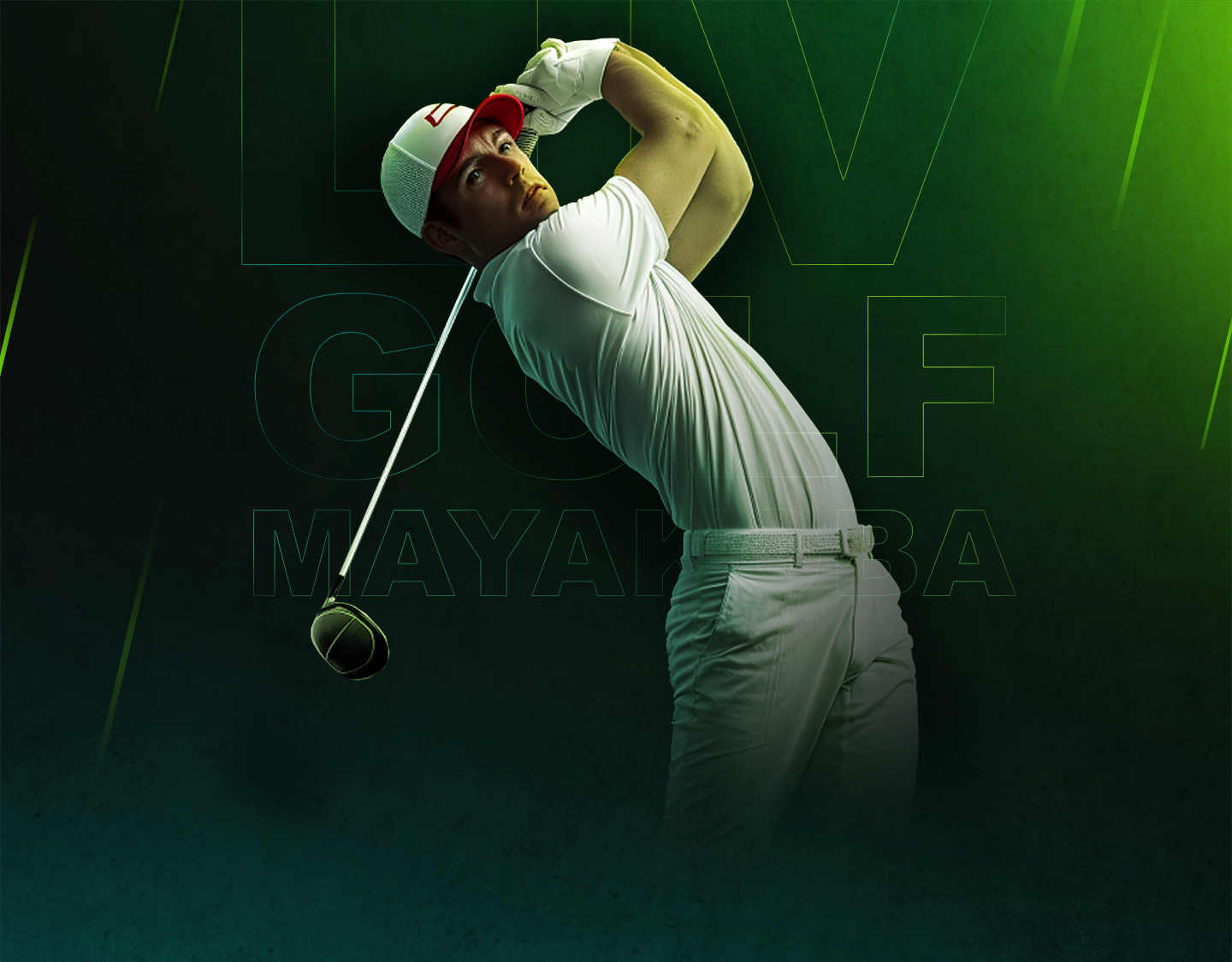 Day 1 of liv golf mayakoba banner