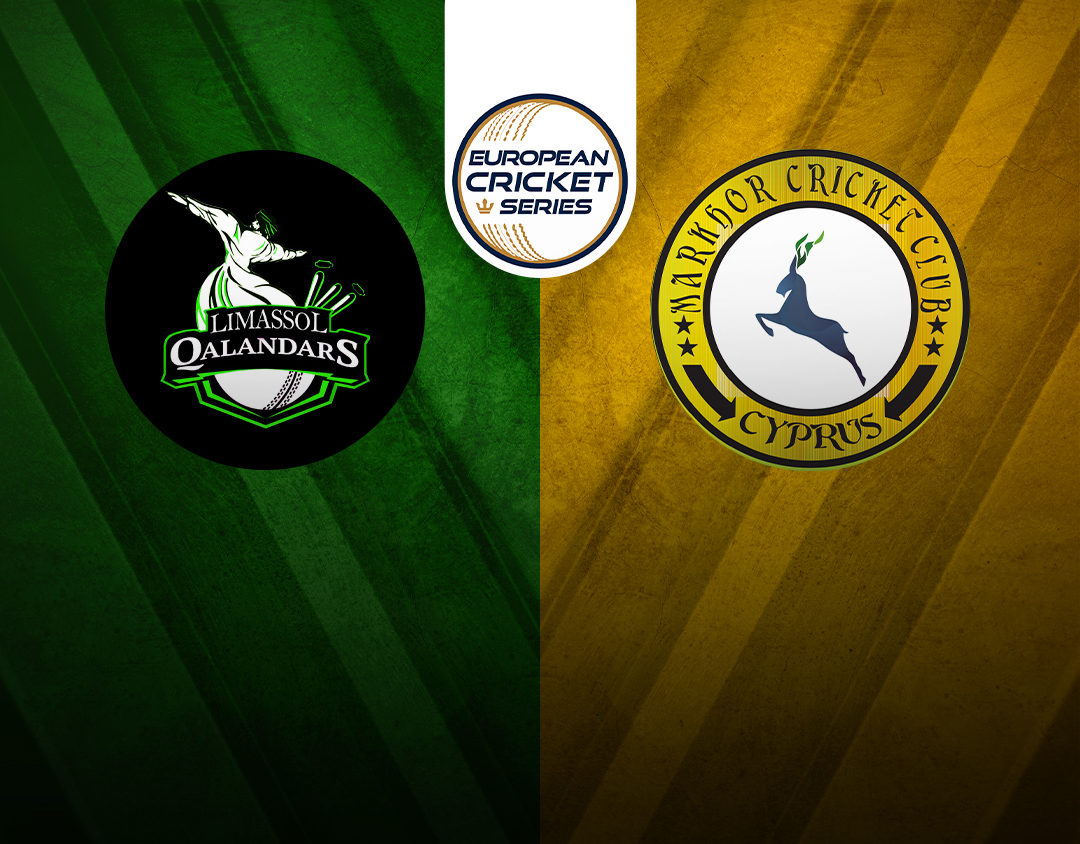 Match 6 of ecs cyprus, 2024: limassol qalandars vs markhor banner