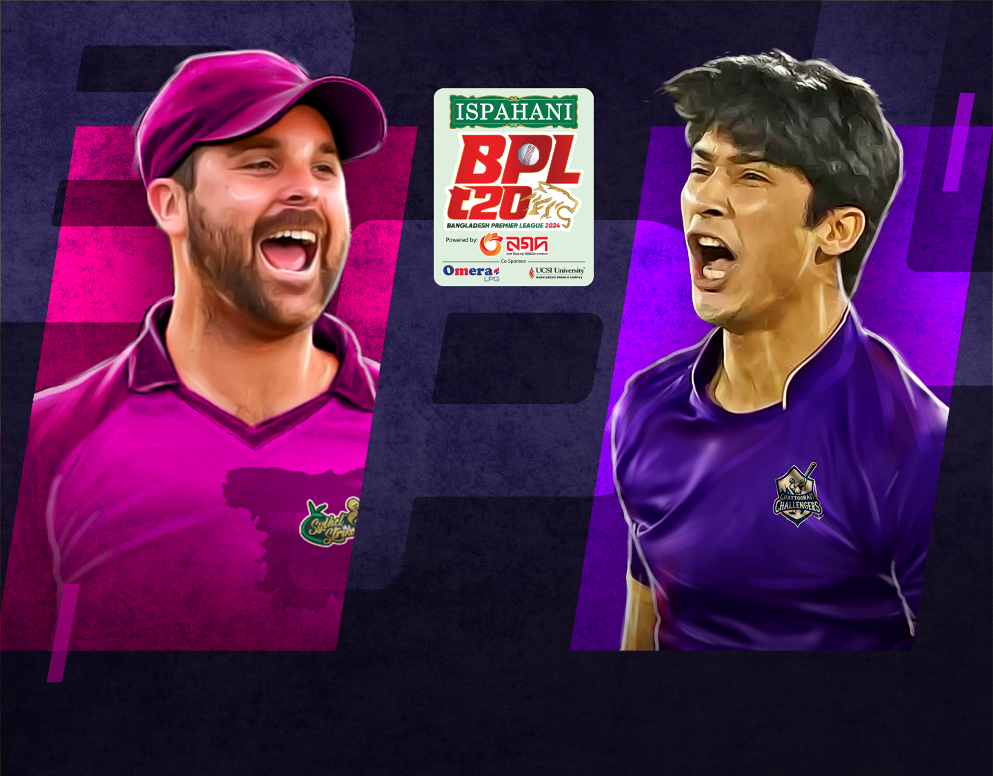 Match 13 of bangladesh premier league, 2024: sylhet strikers vs chattogram challengers banner