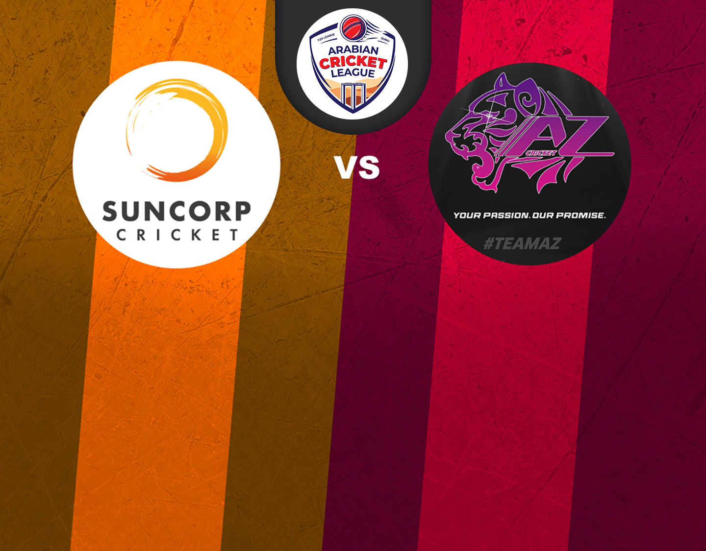 Match 20 of icca arabian cricket league round 2: suncorp vs az sports banner