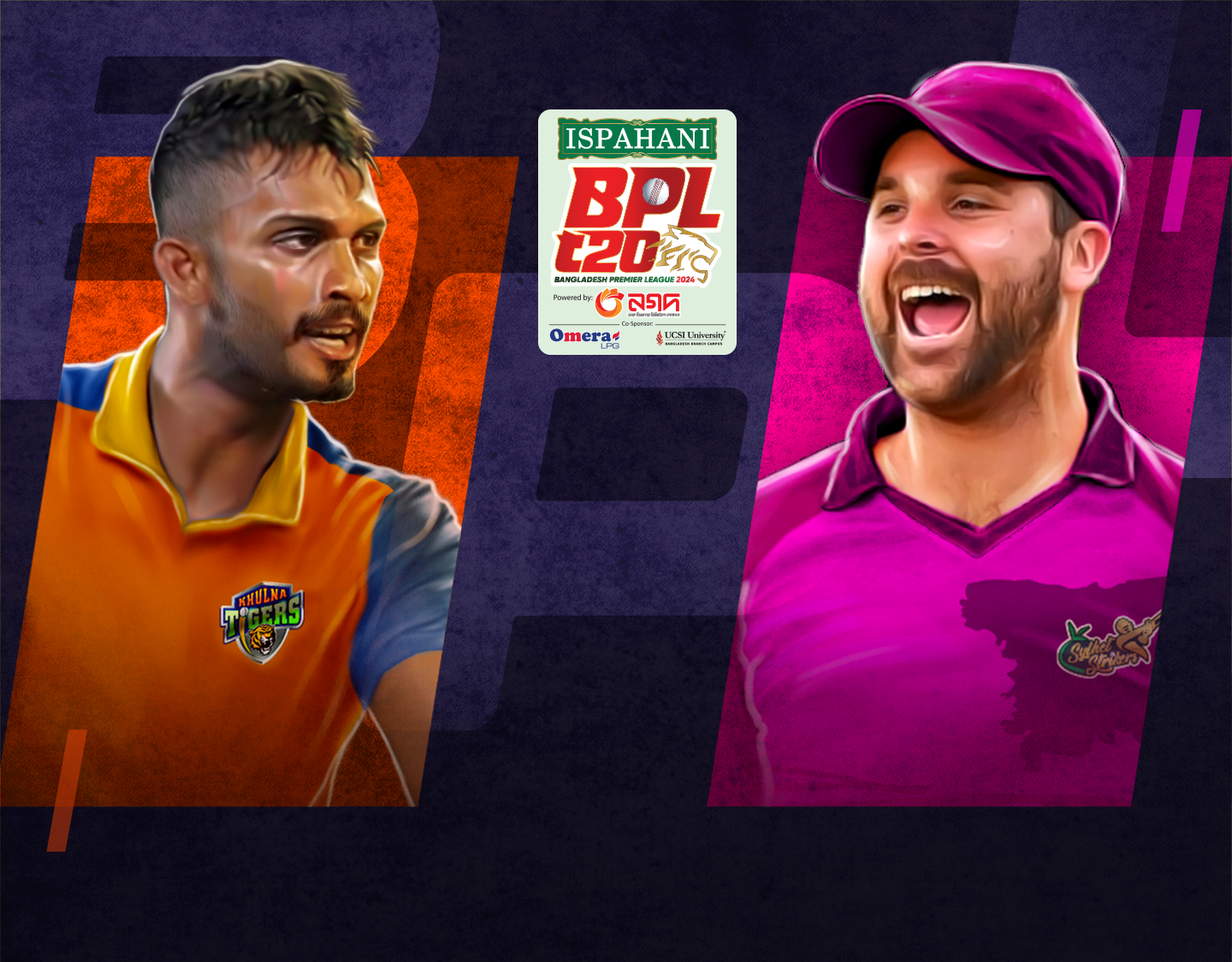 Match 25 of bangladesh premier league, 2024: khulna tigers vs sylhet strikers banner